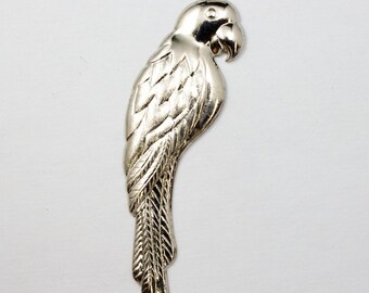 55mm Silver Parrot Charm (Right or Left) #1927