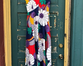 1970's Cotton Maxi Sundress