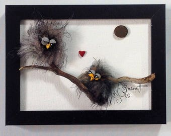 Pebble and mixed medium art- Excusive artwork - 447