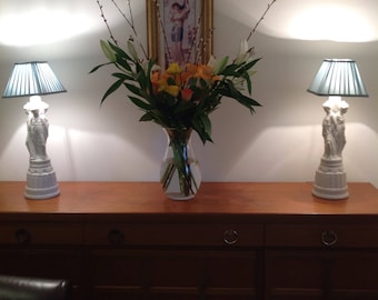 Vintage 1960s Aphrodite Grecian Style Table Lamps