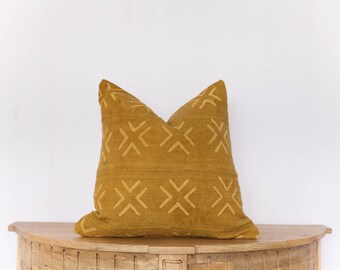 18X18 African Mudcloth Pillow Cover
