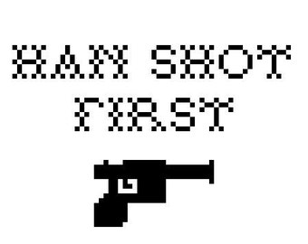Han Shot First PDF Cross Stitch Pattern