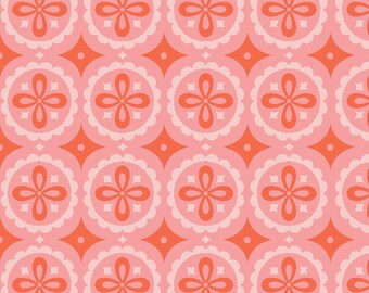 Monaluna - Meadow - Pinwheel Knit organic pink flowers ornaments