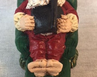 Handpainted Miniature Napping Santa