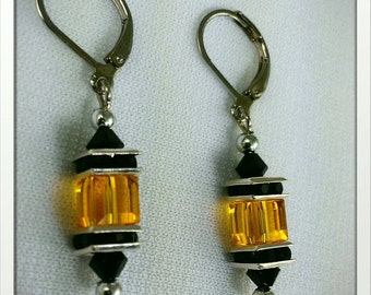 Inspired by the Pittsburgh Steelers Earrings