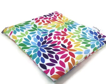 Rainbow Snack Bag 7x7 || Reusable Sandwich Bag || Reusable Snack bag || Eco Friendly Gift || Zippered Pouch || Food Safe Bag