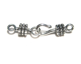 10 Sets Antique Silver S Hook Clasps