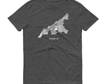 Cleveland Shirt, Cleveland OH, Cleveland TShirt, Cleveland Gift, Cleveland Tee, Cleveland Map, Ohio Shirt, Ohio Map, Cleveland Art, Erie
