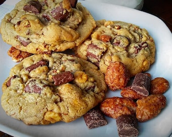 One Dozen Pecan Praline Chocolate Chunk Cookies