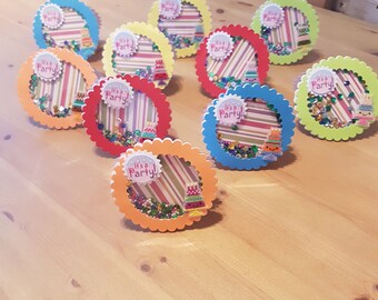 Handmade Shaker Party Invitations