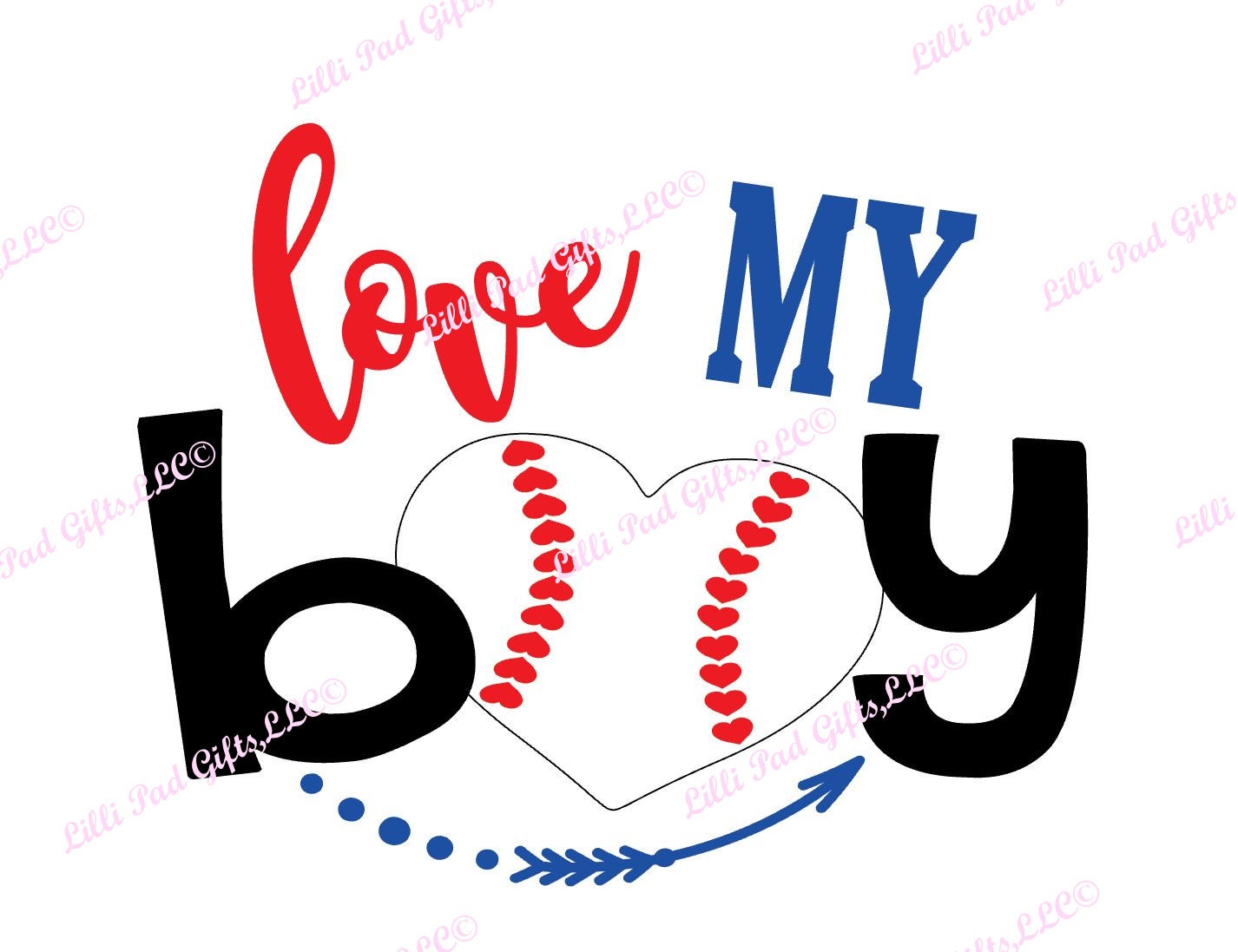 Download love MY boy-baseball heart - Cut File - Instant Download ...