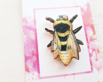 Bee brooch Bee pin bee jewellery. Worker Bee brooch pin Bee Keeping jewellery Queen bee Bumble Bee jewellery Bee accessories bee badge