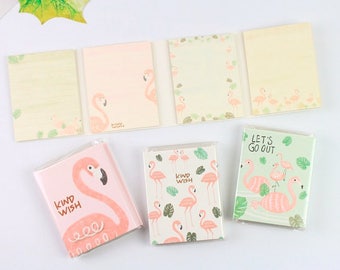 4 Fold Flamingo Sticky Note—Sticky Notes, Stick Note, Notepad, Flamingo Memo Pad,Sticky Memo