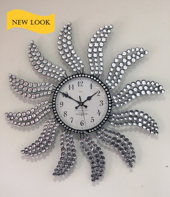 crystal wall clock