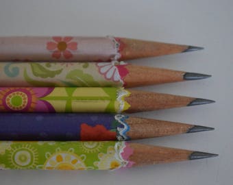 Hand wrapped pencils/ Graphite pencil/ HB 2/ office supplies/ Gift set