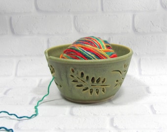 Yarn Bowl - Knitting Bowl - Pottery Yarn Bowl - Ceramic Yarn Bowl - Crochet Bowl - Yarn Holder - Bowl for Knitters - Yarn Keeper