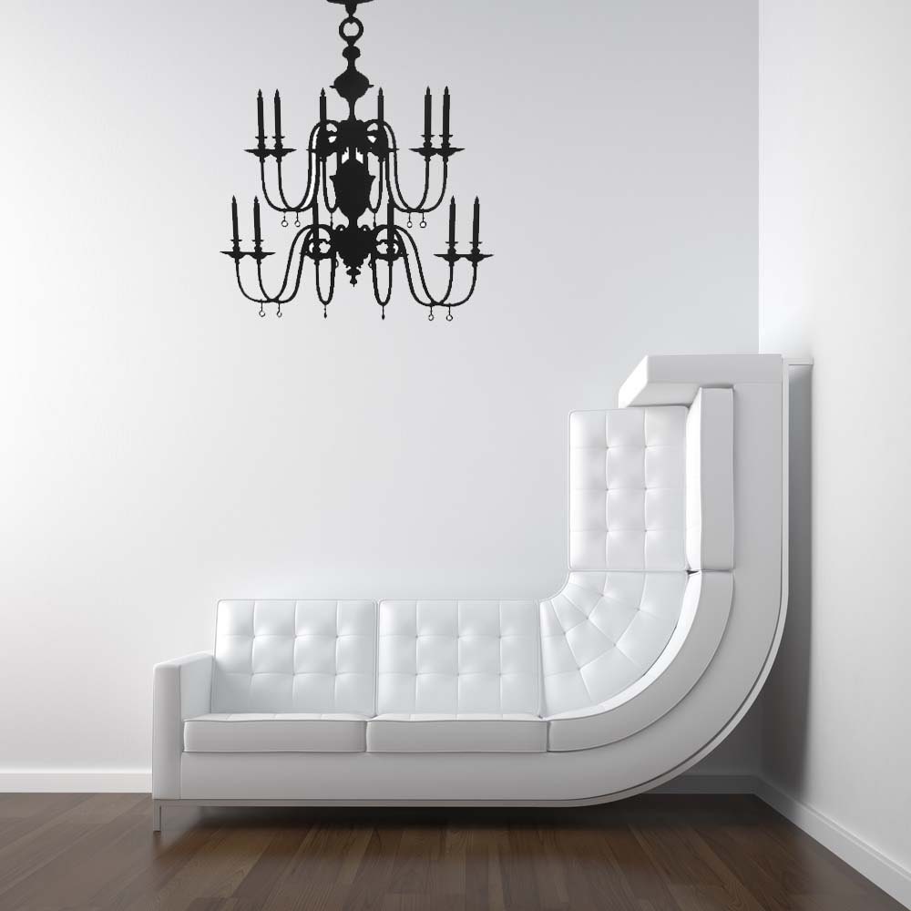 Chandelier Art Wall Decal Vintage Old World Zoom