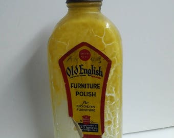 Old English Furniture Polish vintage bottle