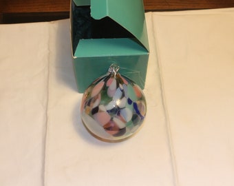 Vintage HAnd Blown Glass christmas Ornament