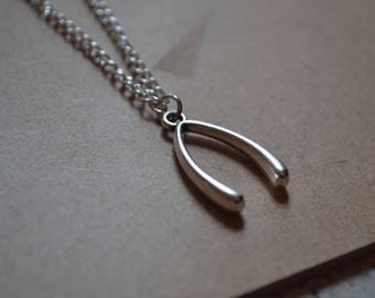 Wishbone Necklace - Personalisation Available
