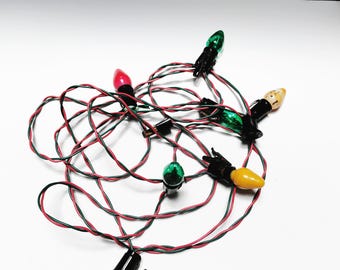 Vintage Glass Christmas Lights