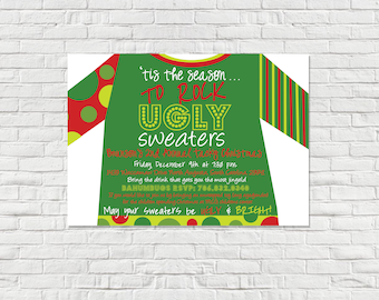 Ugly Sweater Party Invitation