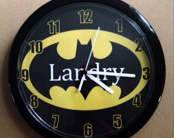 Personalized Batman Wall Clock