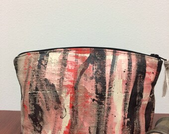 Small Hand Painted Zipper Pouch