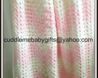 Baby Shower Handmade Crochet Baby Blanket baby blue Brown White Baby Afghan Baby Shower Gift Baby Boy Baby Girl