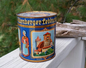 Nurnberger Lebkucken German Cookie Tin