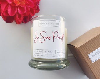 Wicks + Words - "Je Suis Prest" - Outlander Inspired Natural Soy Candle