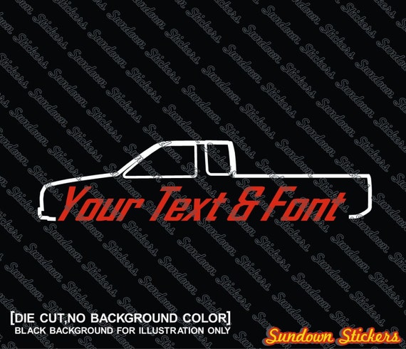 2x Custom YOUR TEXT car stickers - For Nissan Hardbody king cab ... 2x Custom YOUR TEXT car stickers - For Nissan Hardbody king cab ...