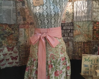 French Market Apron pink floral
