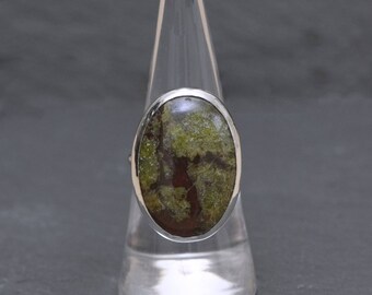 Dragon Blood Jasper Statement Ring