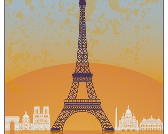 Reproduction "Paris" French Poster