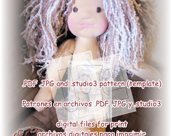 Pattern. PDF 20 in Waldorf Inspiration Doll (50 Ctms).