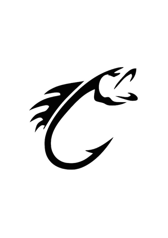 Download Fish Hook SVG for Cricut or Silhoutte