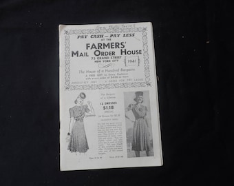 LAST CHANCE Vintage 1941 Farmers' Mail Order House Catalog Clothing,Housewares,Etc. 1907