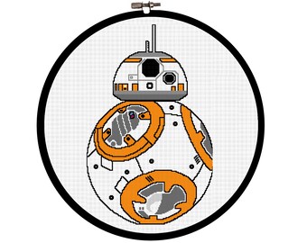BB-8 Star Wars Cross Stitch Pattern