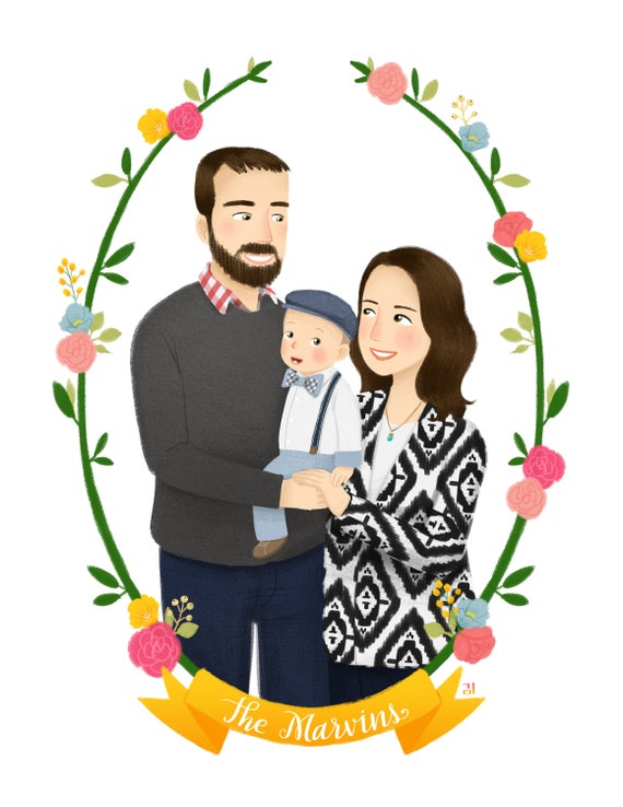 Custom Family Portrait Illustration