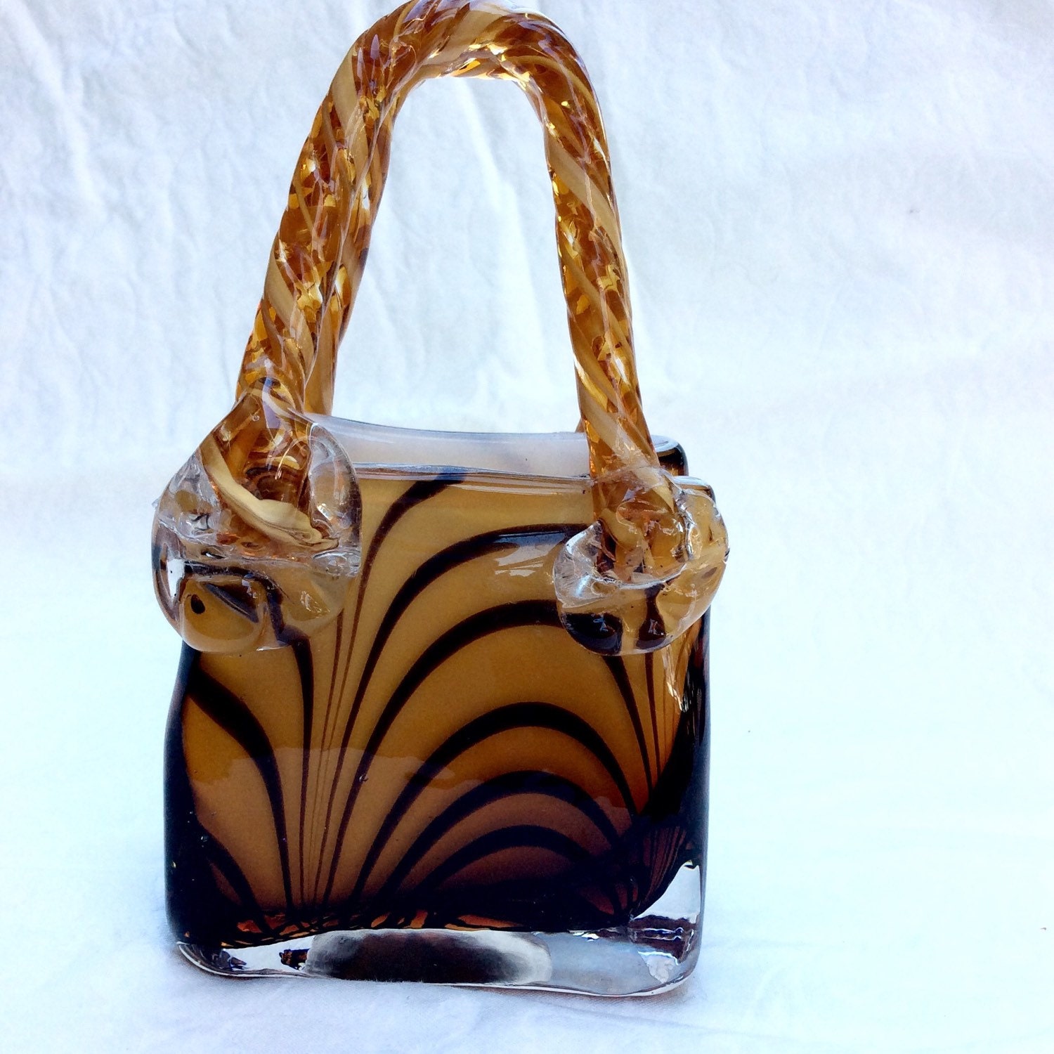 Murano art glass purse.