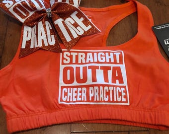 Straight outta practice orange adult extra small