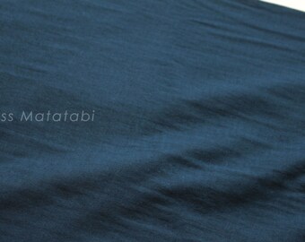 Japanese Fabric - Kobayashi solid double gauze - navy blue - 50cm