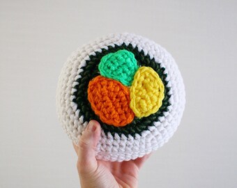 Crochet California Roll Sushi Plush