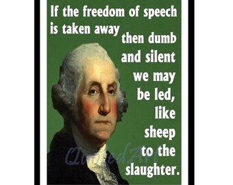 GEORGE WASHINGTON Quoted Art print