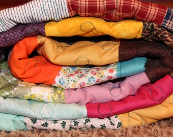 Full Size Scrappy Patchwork Quilt - Custom Made to Order