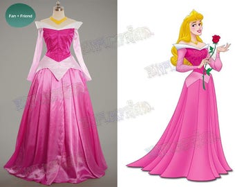 Disney Sleeping Beauty Cosplay, Princess Aurora Costume Adult Women Outfit
