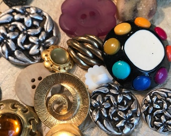 Casting , Metal, Epoxy, Plastic Button Mix Lot