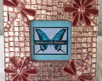 Dragonfly/Daisy Mosaic Picture Frame