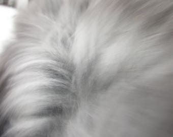 Angora Rabbit Fiber - Gray